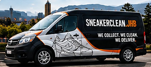 SneakerClean collection and delivery van